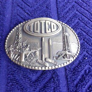 Vintage  TOTCO Oil Co.  Solid Brass Limited edition belt buckle